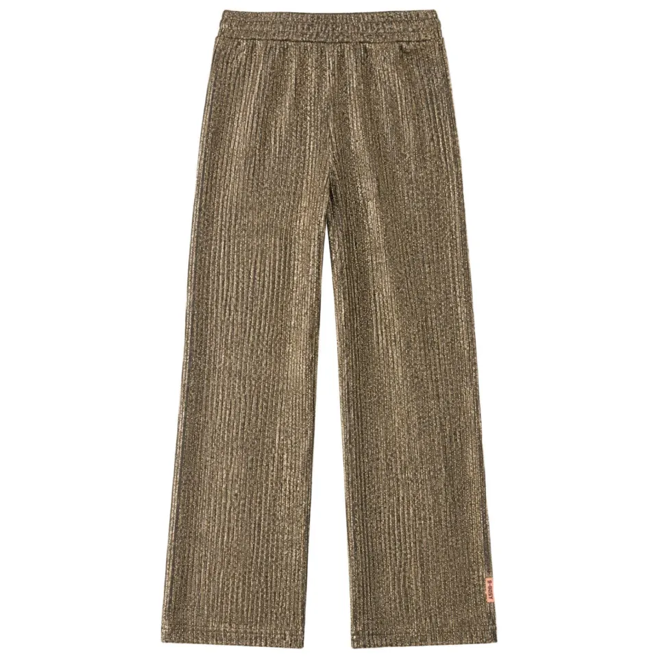 B.Nosy wide leg pantalon met glitters goud, foto 2