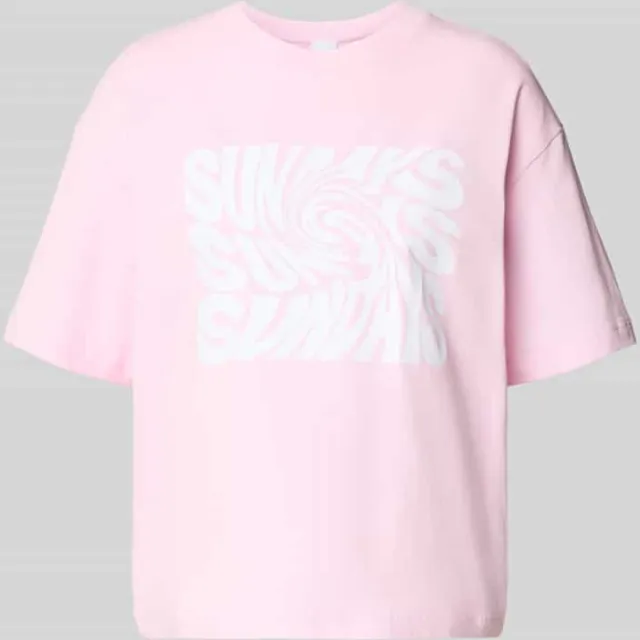 Mey Pyjamabovendeel met motiefprint roze