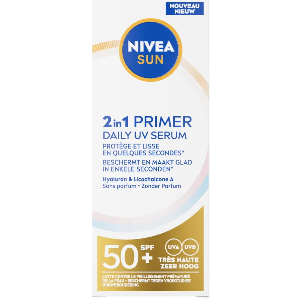 Nivea Sun 2in1 Primer Daily UV Serum SPF50+, foto 3