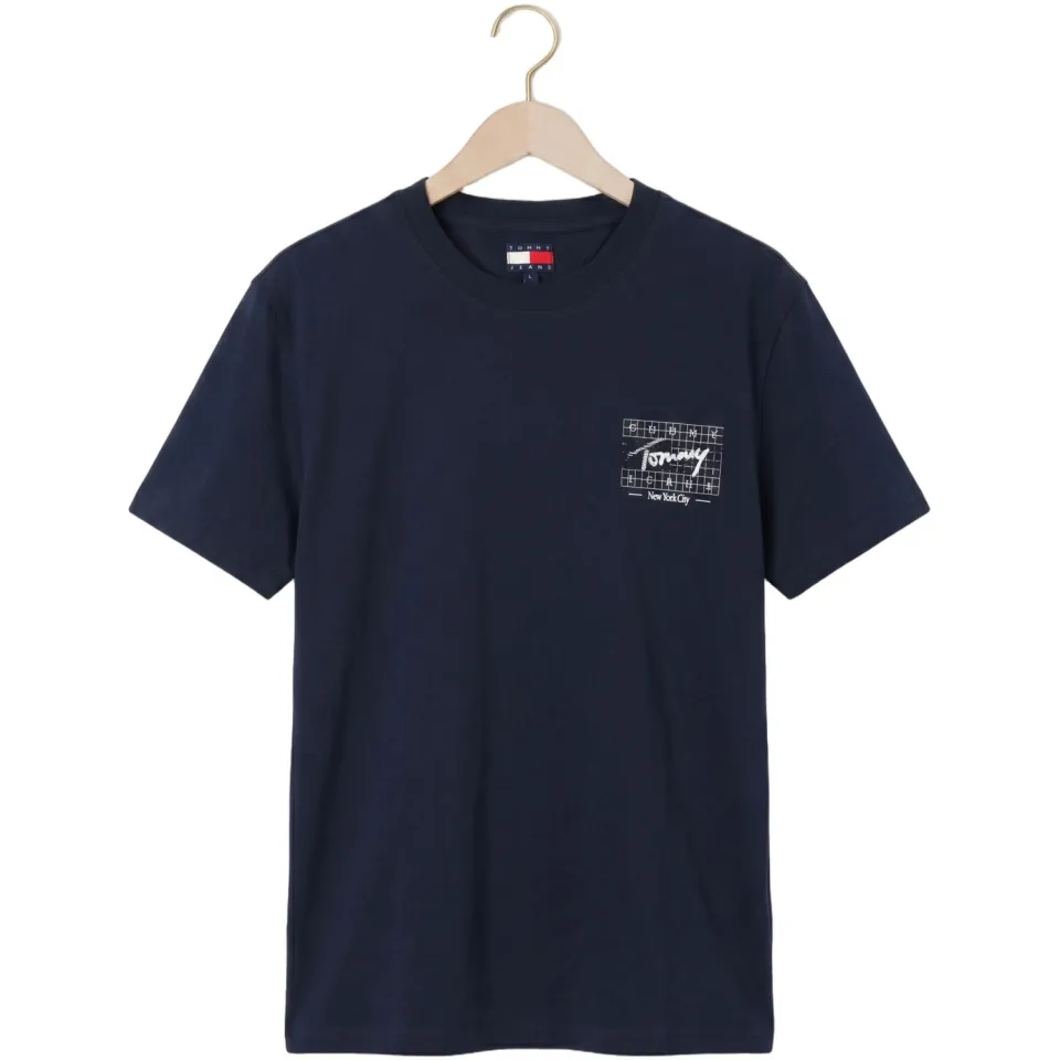 Tommy Jeans regular fit T-shirt met backprint - donkerblauw, foto 4