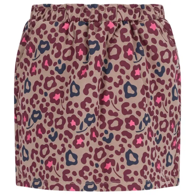 TYGO & vito korte rok met panterprint beige paars roze, foto 2