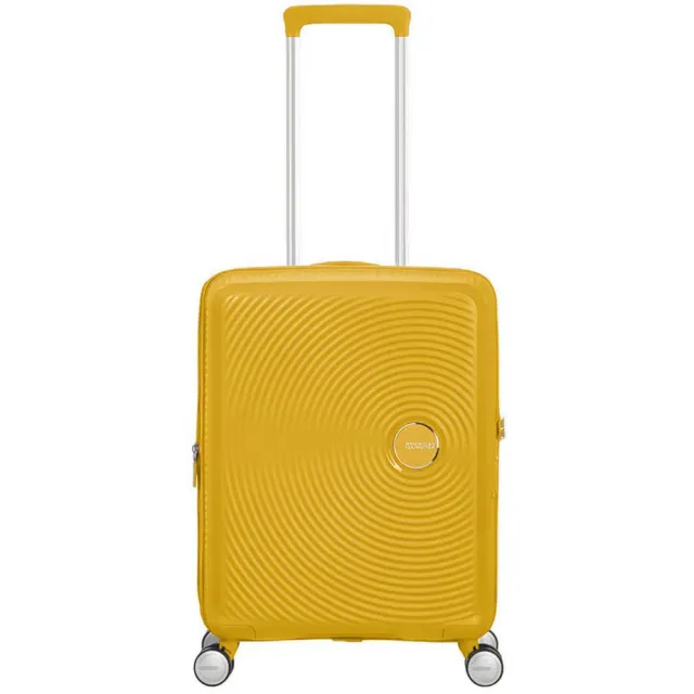 American Tourister Soundbox Spinner 55 reiskoffer geel