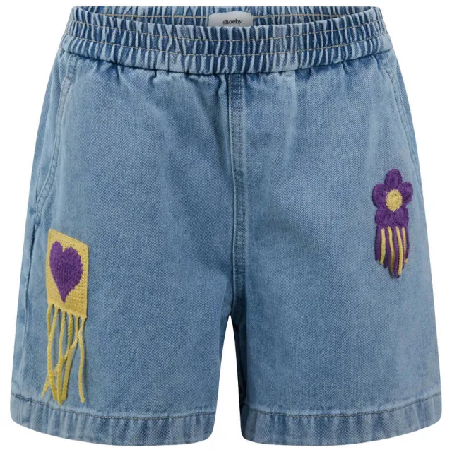 Shoeby high waist short lichtblauw denim Light blue denim