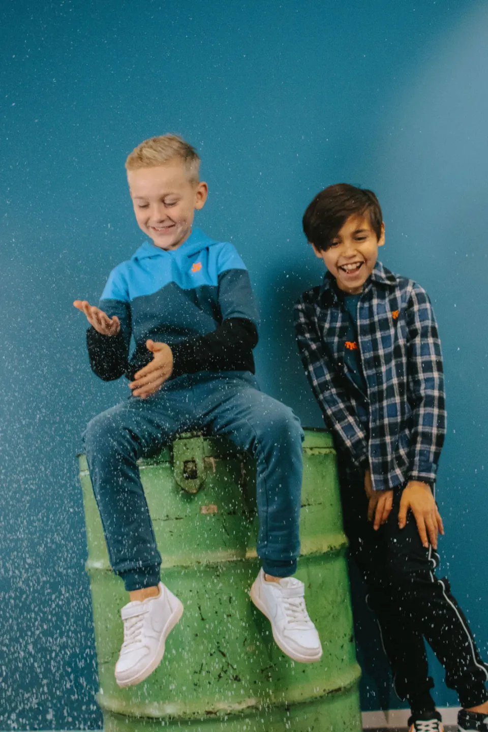 TYGO & vito overhemd blauw Blauw/zwart