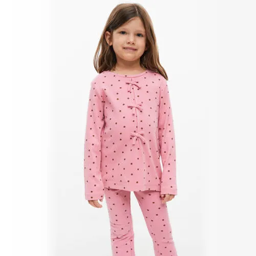 s.Oliver longsleeve met stippen roze, foto 2