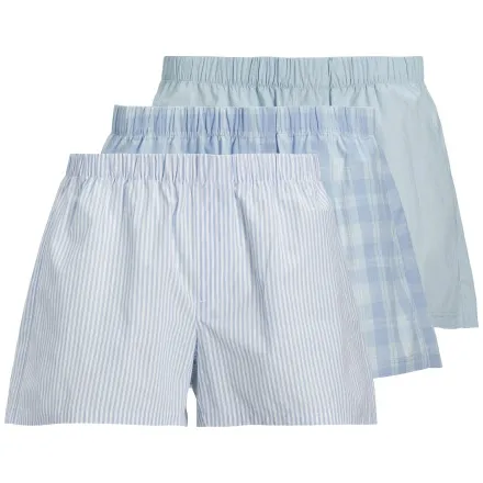 Jack & Jones Boxershort met elastische band in een set van 3 stuks, model 'MILANO' Marineblauw