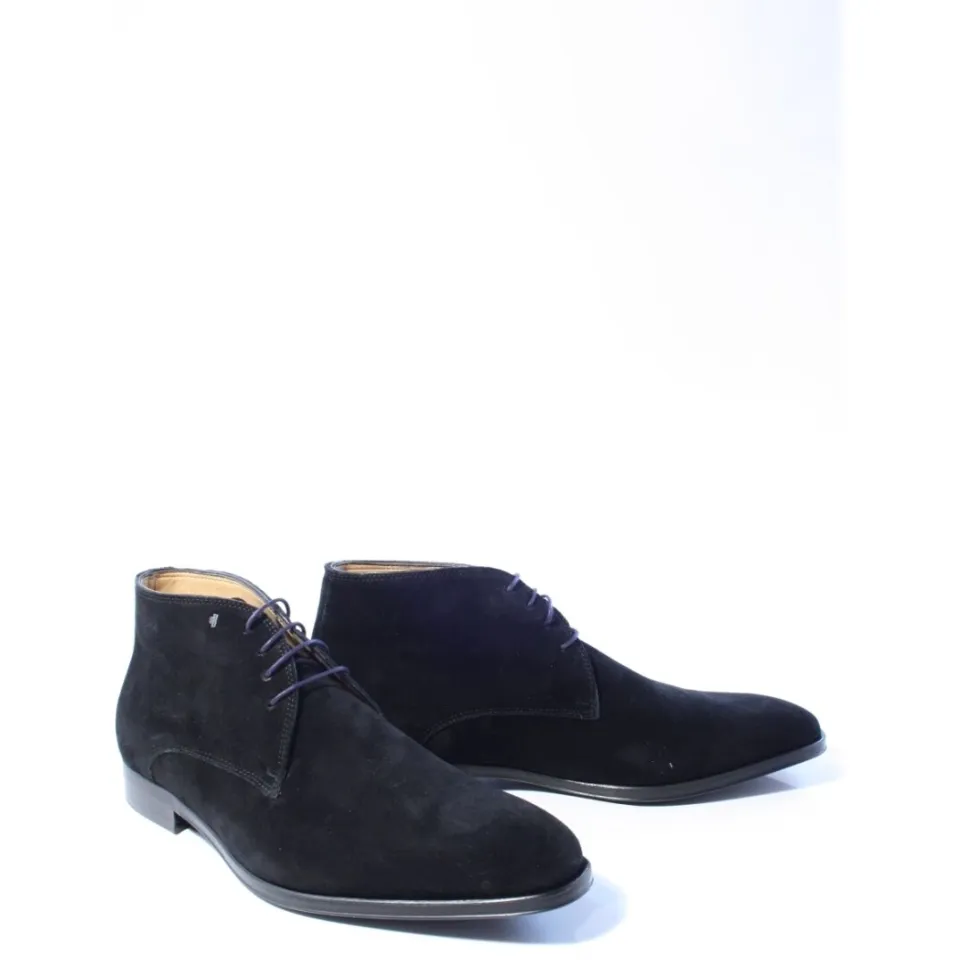 Floris Van Bommel Raffa 05.03 suède enkelboots zwart, foto 2