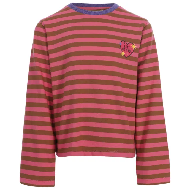 LOOXS little oversized gestreepte longsleeve roze, foto 2