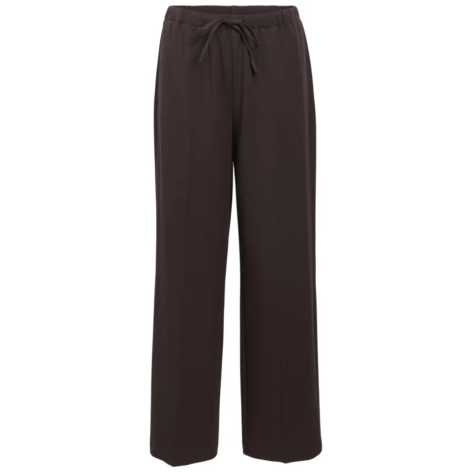 Object wide leg casual broek - bruin, foto 2