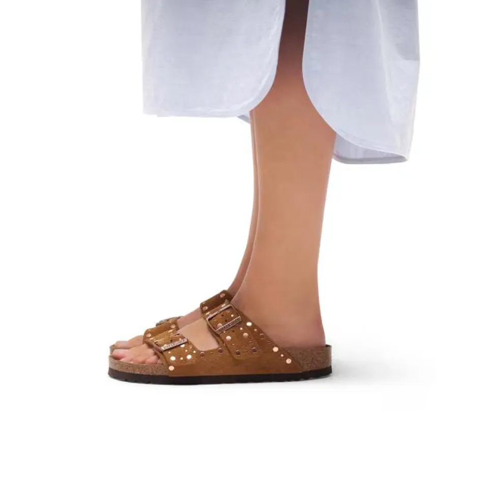Birkenstock Arizona Rivet slippers bruin, foto 4
