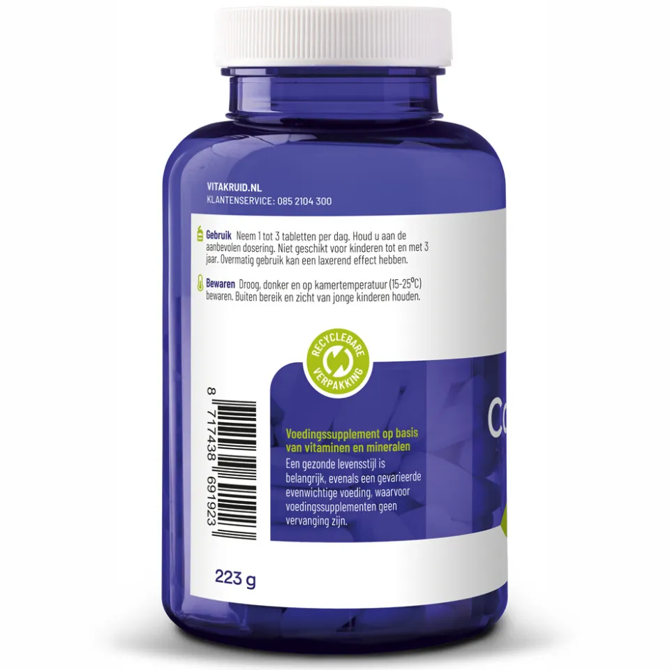 Vitakruid Calcium 400 & D3 uit rode alg kauwtabletten
