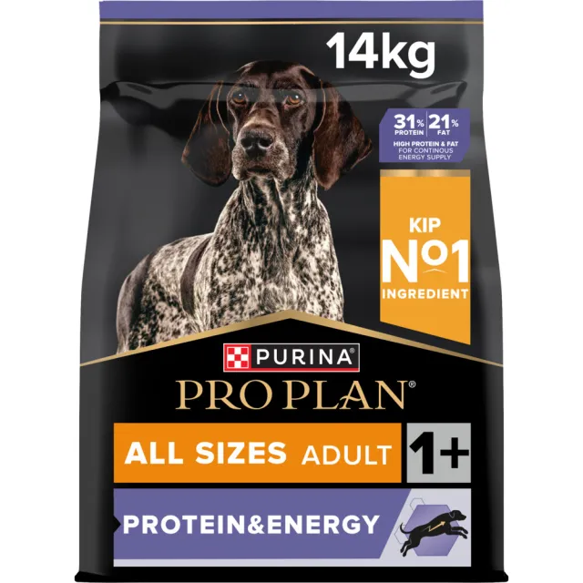 Pro Plan All Sizes Adult Protein & Energy kip hondenvoer, foto 2