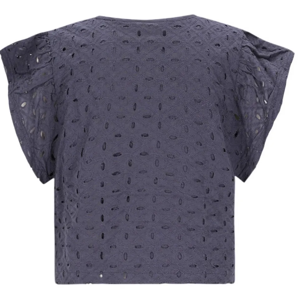 Like Flo blouse donkerblauw broderie, foto 3