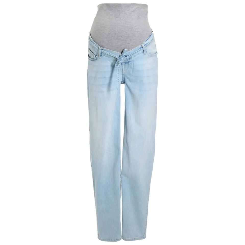LOVE2WAIT zwangerschaps tapered jeans light blue denim, foto 2
