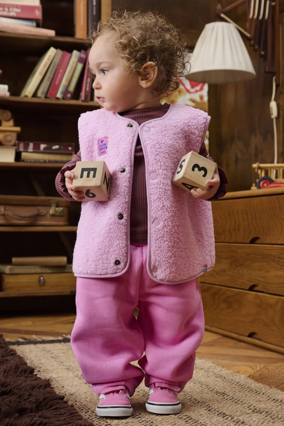 Z8 mini teddy gilet Nicole roze, foto 8