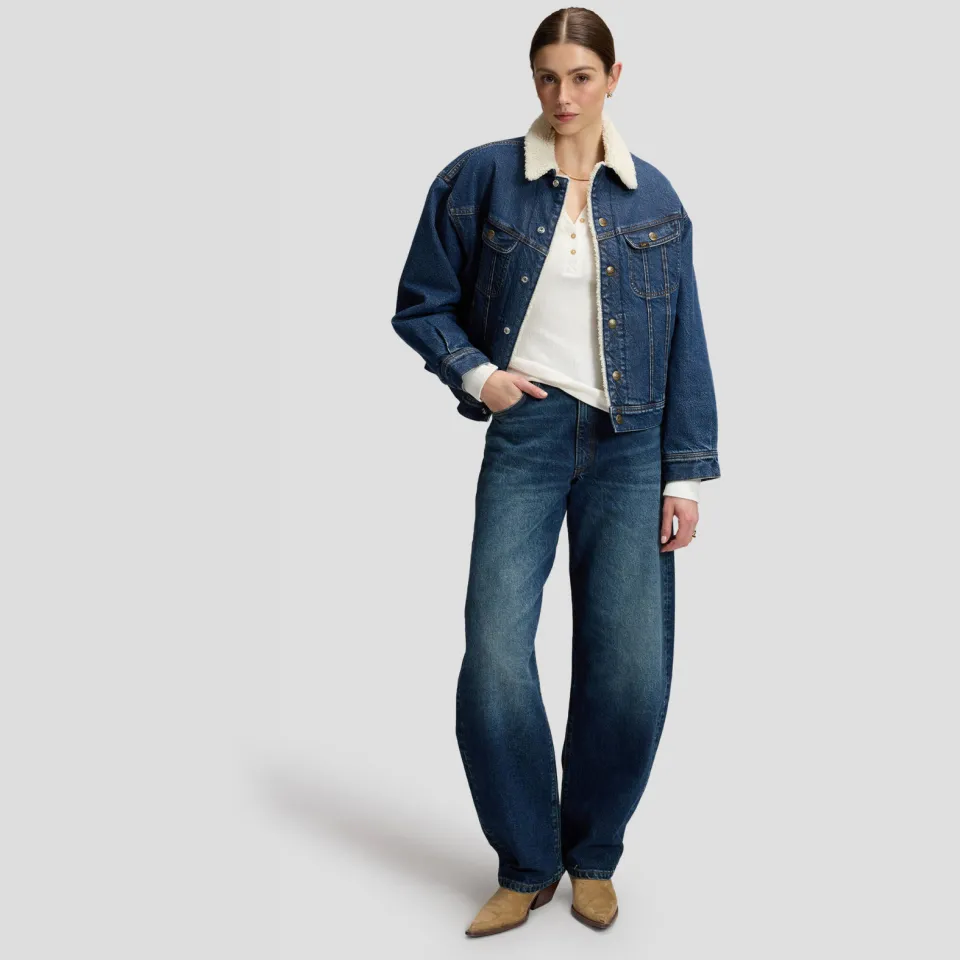 Lee barrel jeans - donkerblauw Dark blue denim