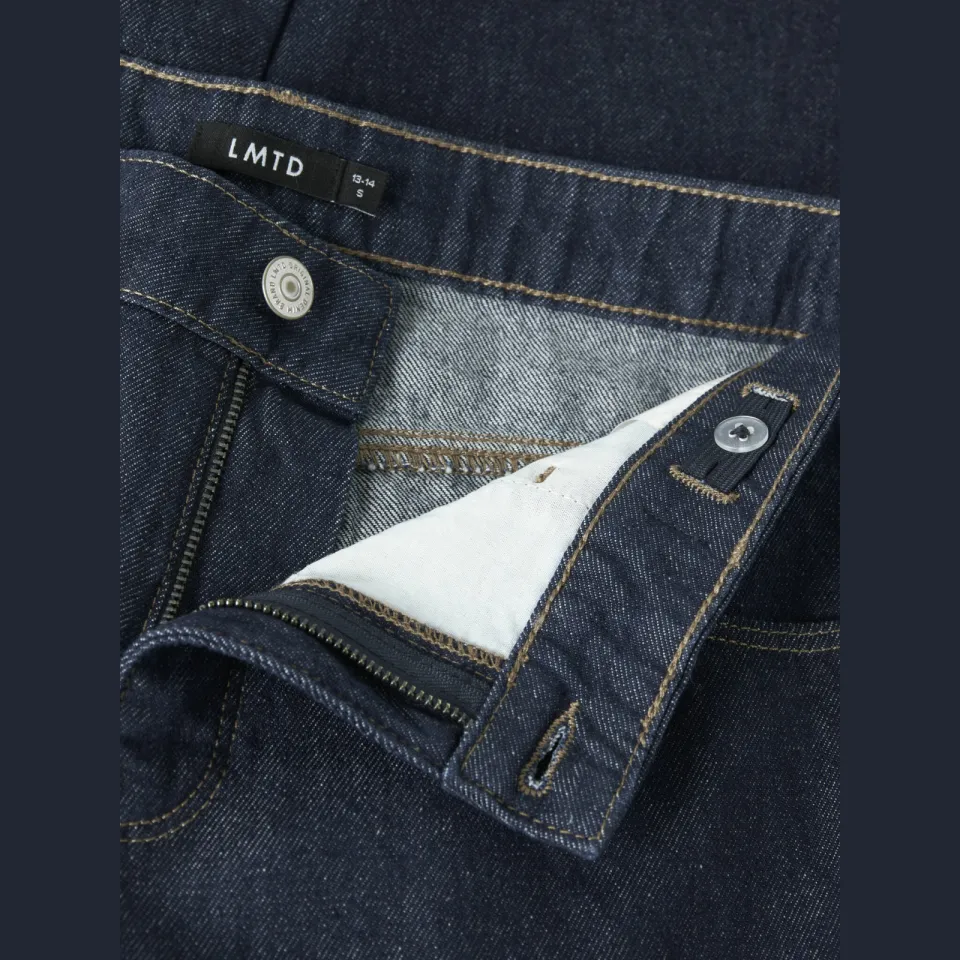 LMTD NLFBIRM loose fit jeans - donkerblauw denim, foto 6