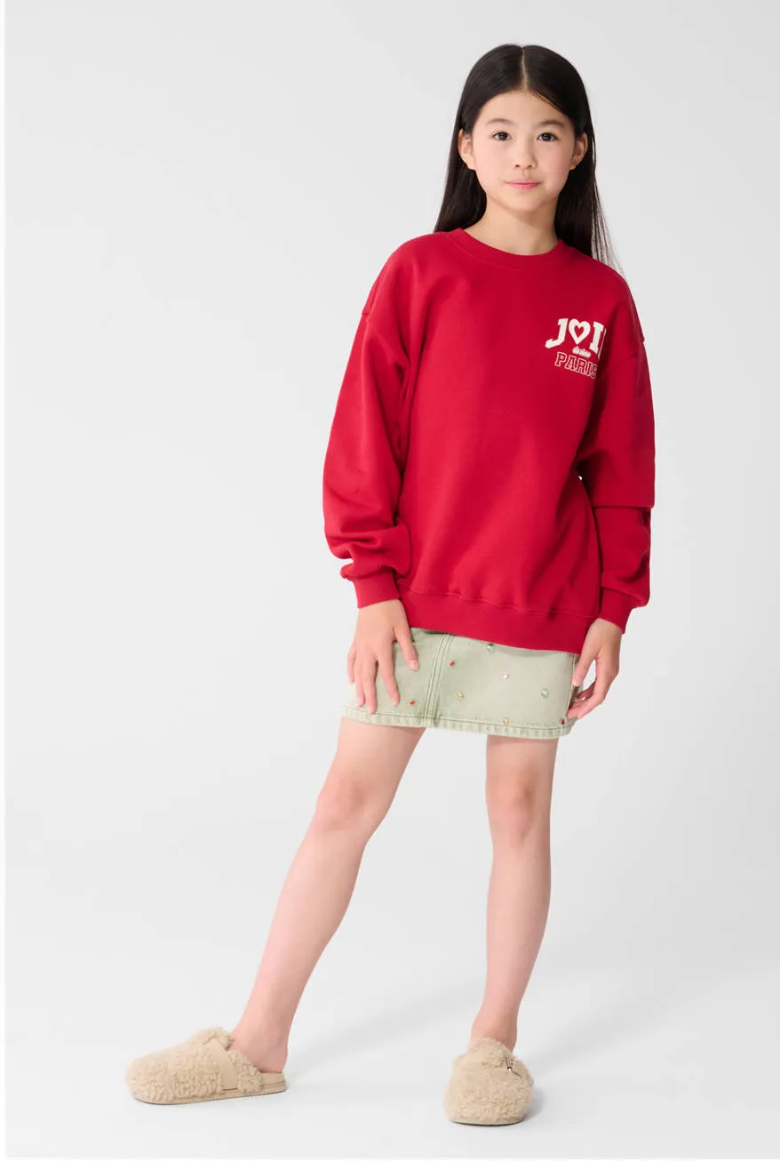 Shoeby sweater met tekst - rood, foto 3