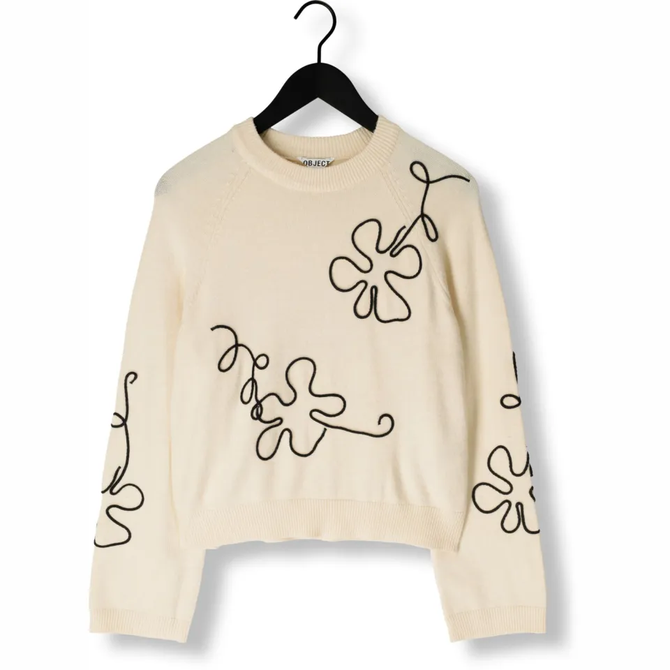Object Dames Truien & Vesten Objlaney Rubin Ls Pullover - Zand, foto 2