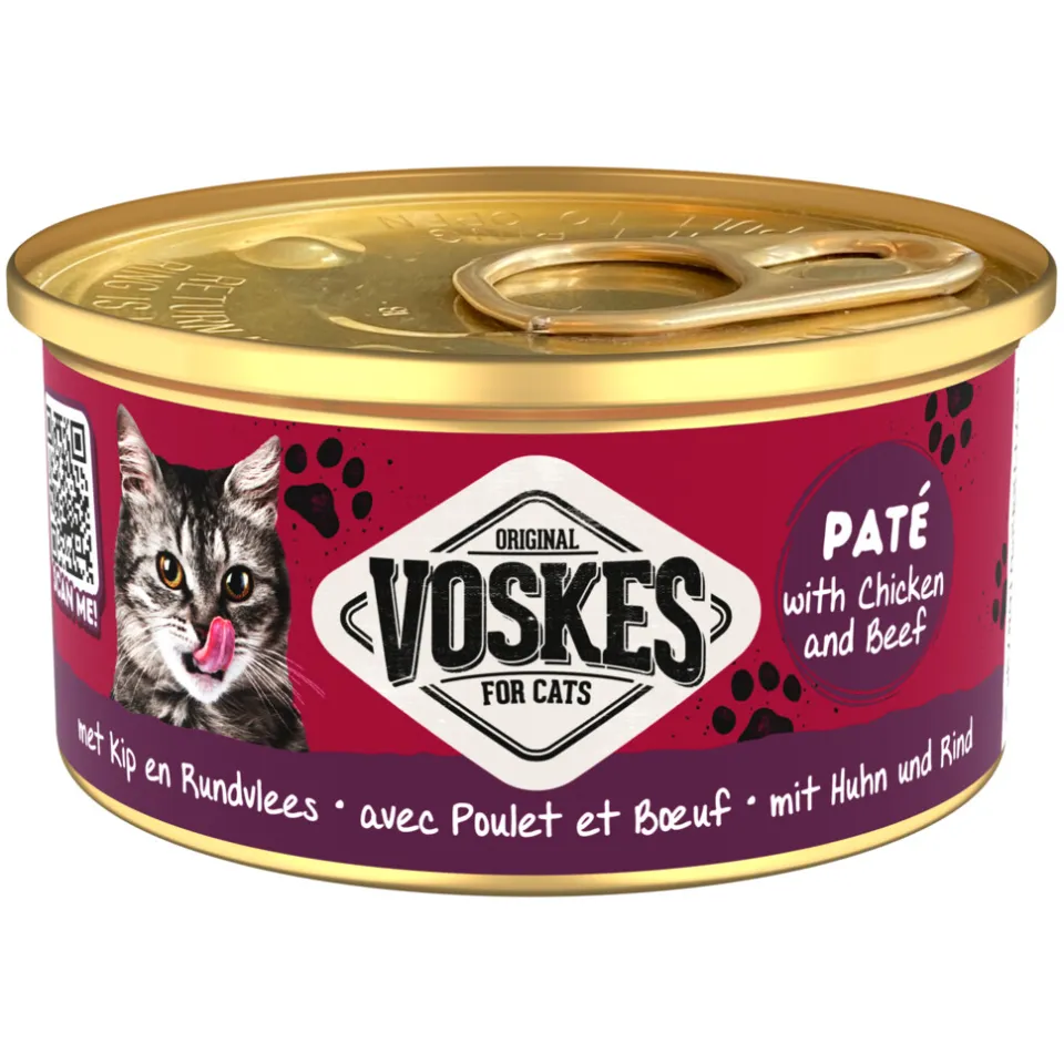 Voskes Paté kip en rund kattenvoer
