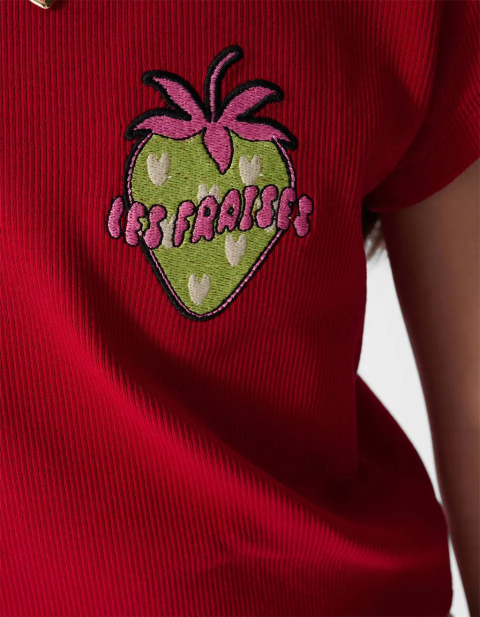 Shoeby t-shirt met logo rood, foto 8