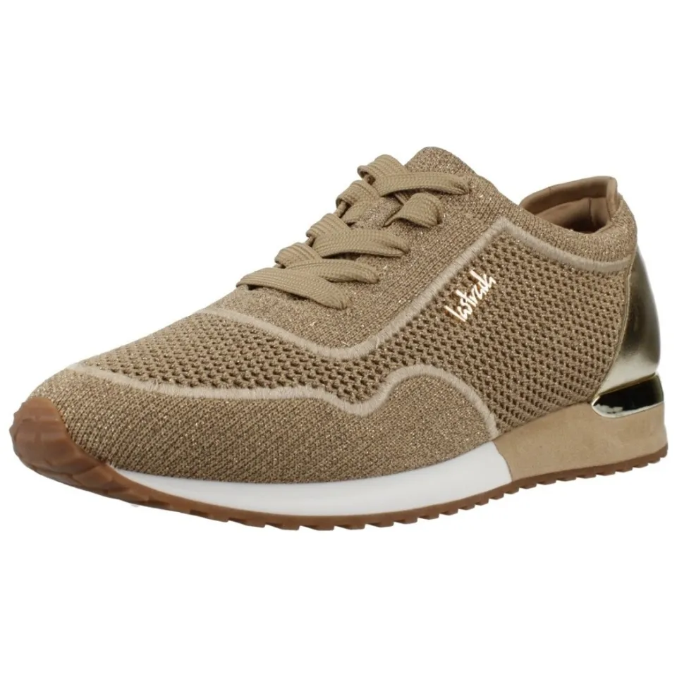 La Strada sneakers met glitters lichtbruin/goud, foto 2