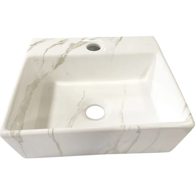 Fontein Wiesbaden Leto 33.5x29x11.5 cm Keramiek Carrara