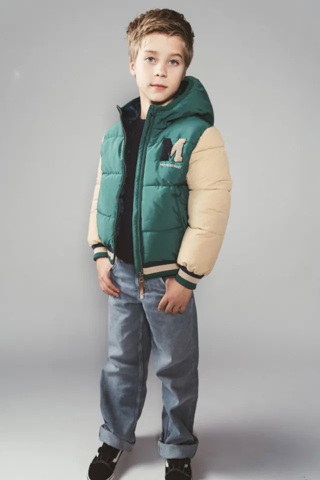 Moodstreet Jericho gewatteerde winterjas groen, foto 2