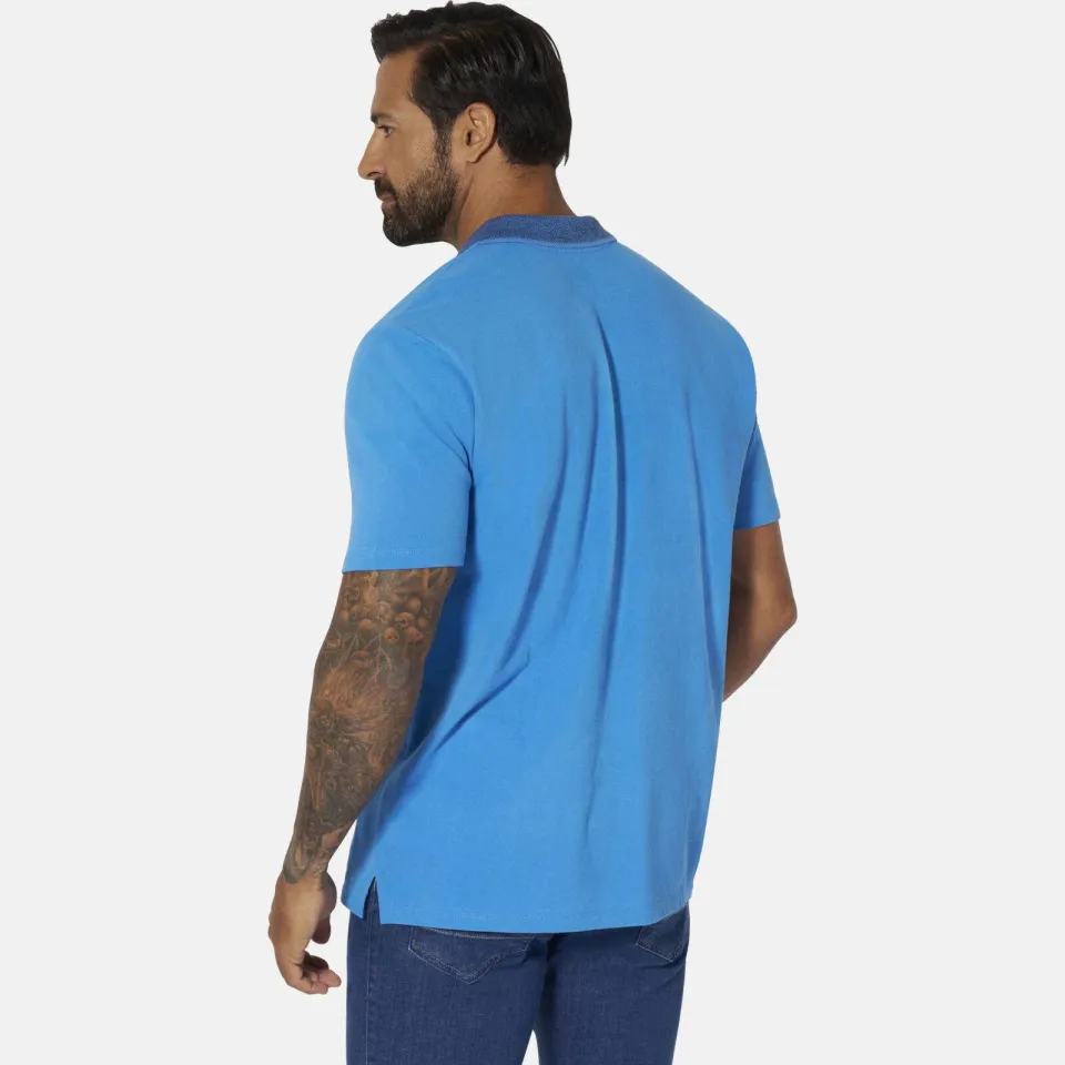 Jan Vanderstorm oversized polo Plus Size MORLAN blauw, foto 3