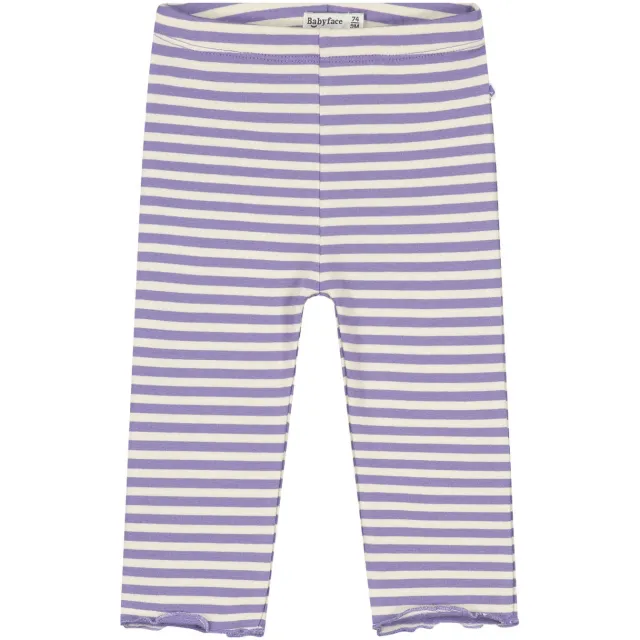 Babyface slim fit gestreepte legging lila Lila/wit