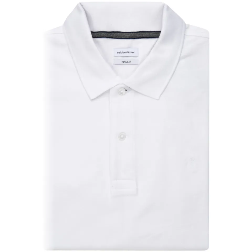 Seidensticker regular fit polo wit, foto 3