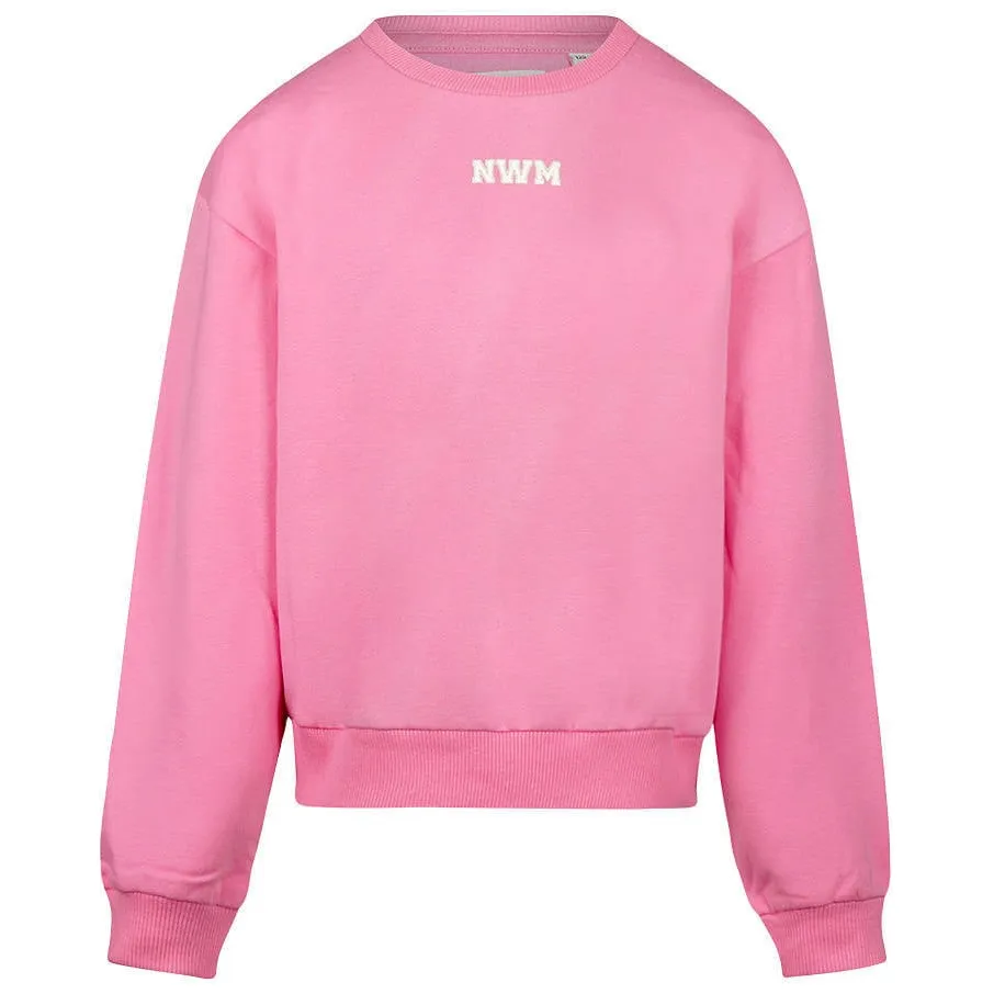 No Way Monday rechtvallende sweater met backprint en tekst - roze, foto 2