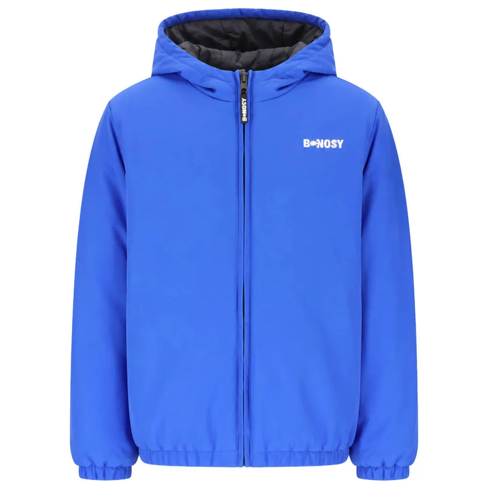 B.Nosy Jonny reversible winterjas grijs/hardblauw, foto 3