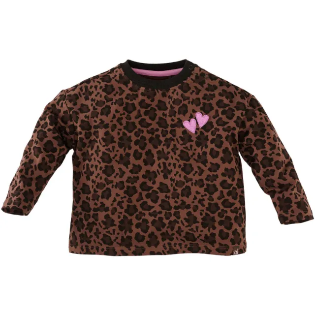 Z8 mini longsleeve panterprint bruin, foto 2