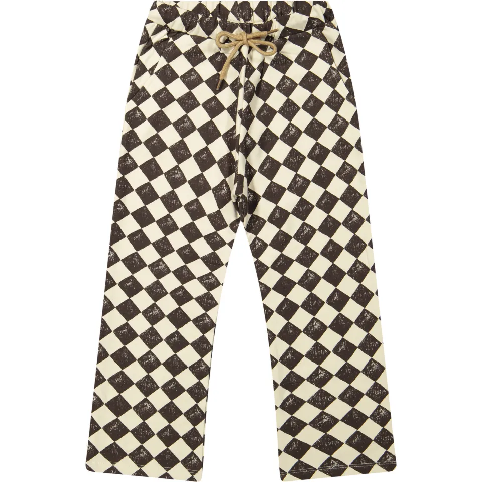Riffle Amsterdam Pyke geruite joggingbroek bruin/offwhite, foto 2