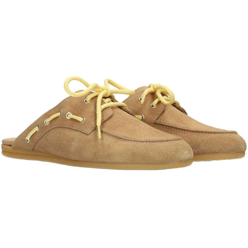 Poelman Loes suède slipper camel, foto 3