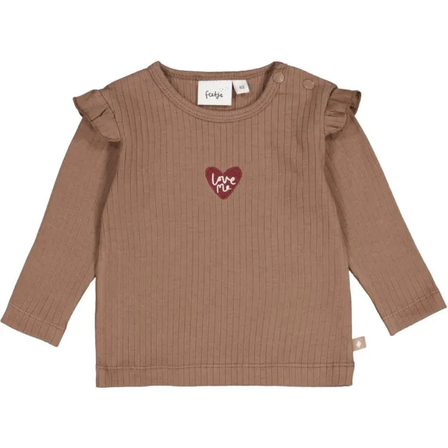 Feetje My Little Love longsleeve taupe