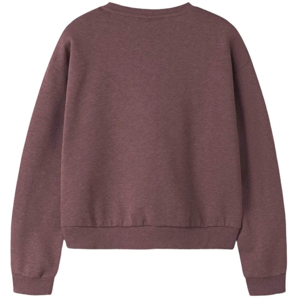 NAME IT KIDS sweater met tekst - donkerrood, foto 2