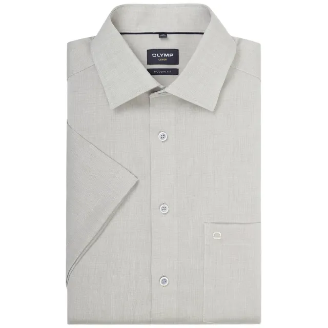 Olymp comfort casual overhemd olijfgroen