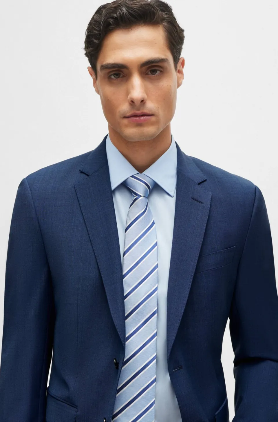 Boss slim fit overhemd H-HANK light/pastel blue, foto 5