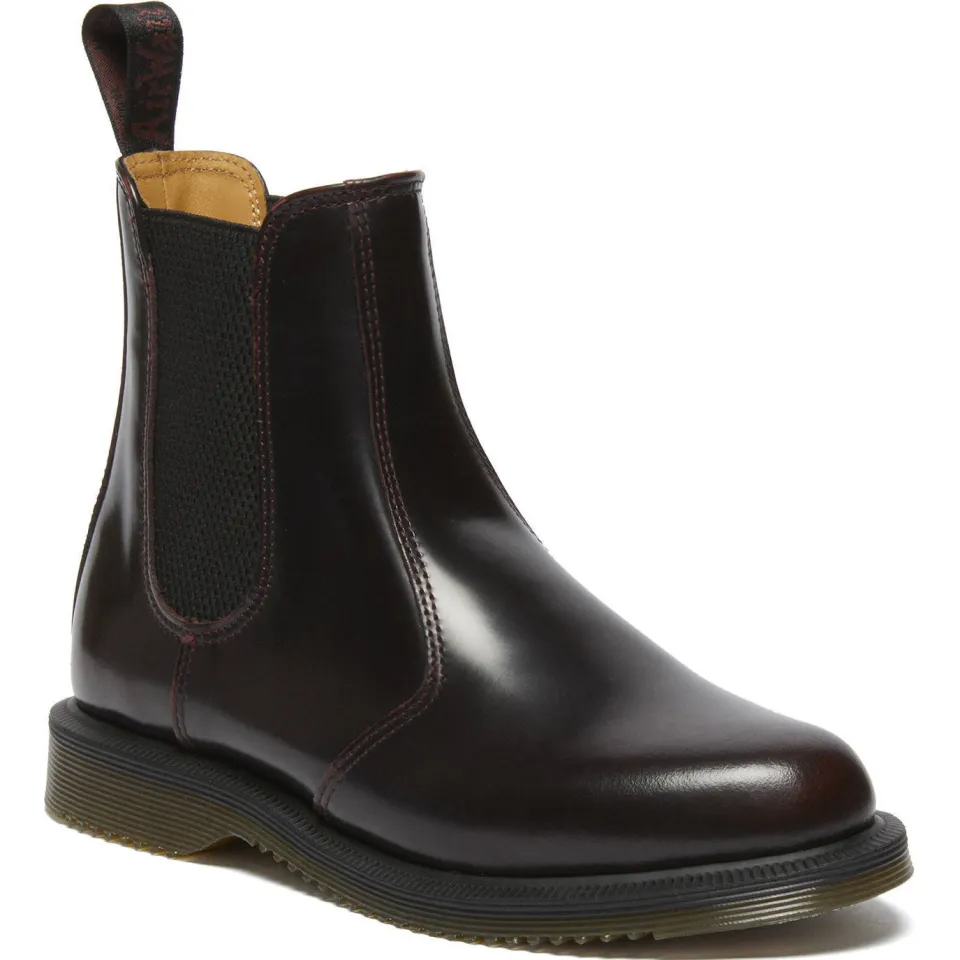 Dr. Martens Flora leren chelsea boots Cherry Red Arcadia, foto 4
