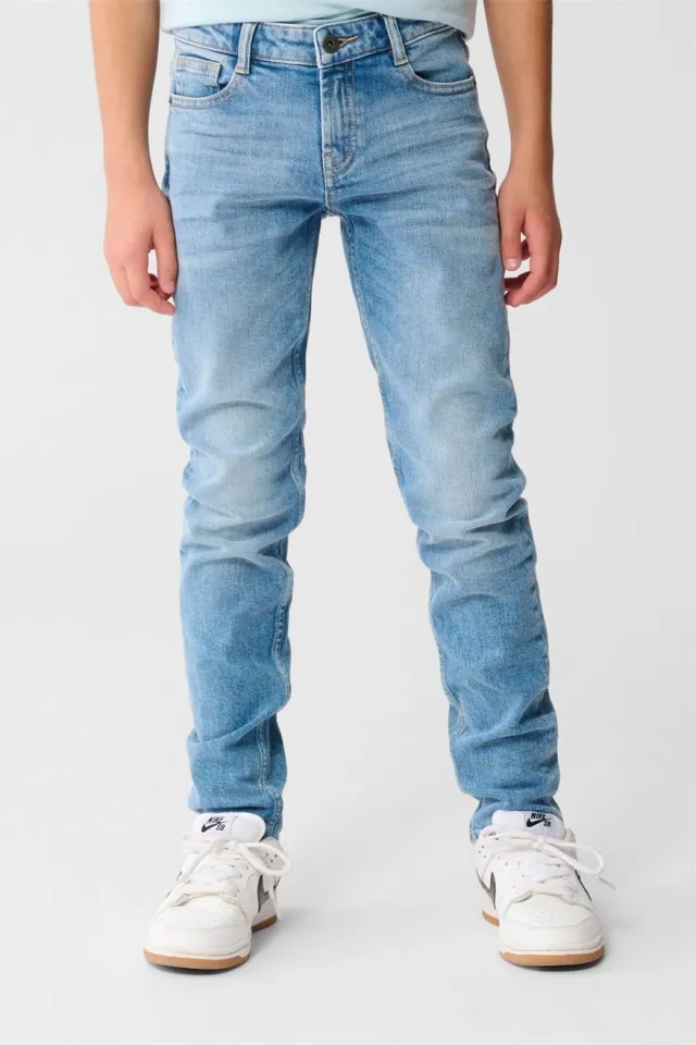 Shoeby slim fit jeans light blue denim Blauw