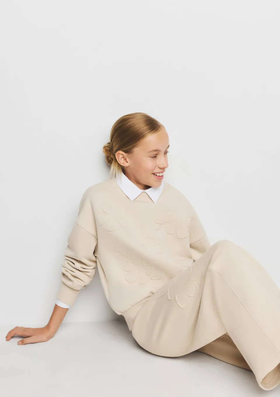Mango Kids sweater ecru, foto 4