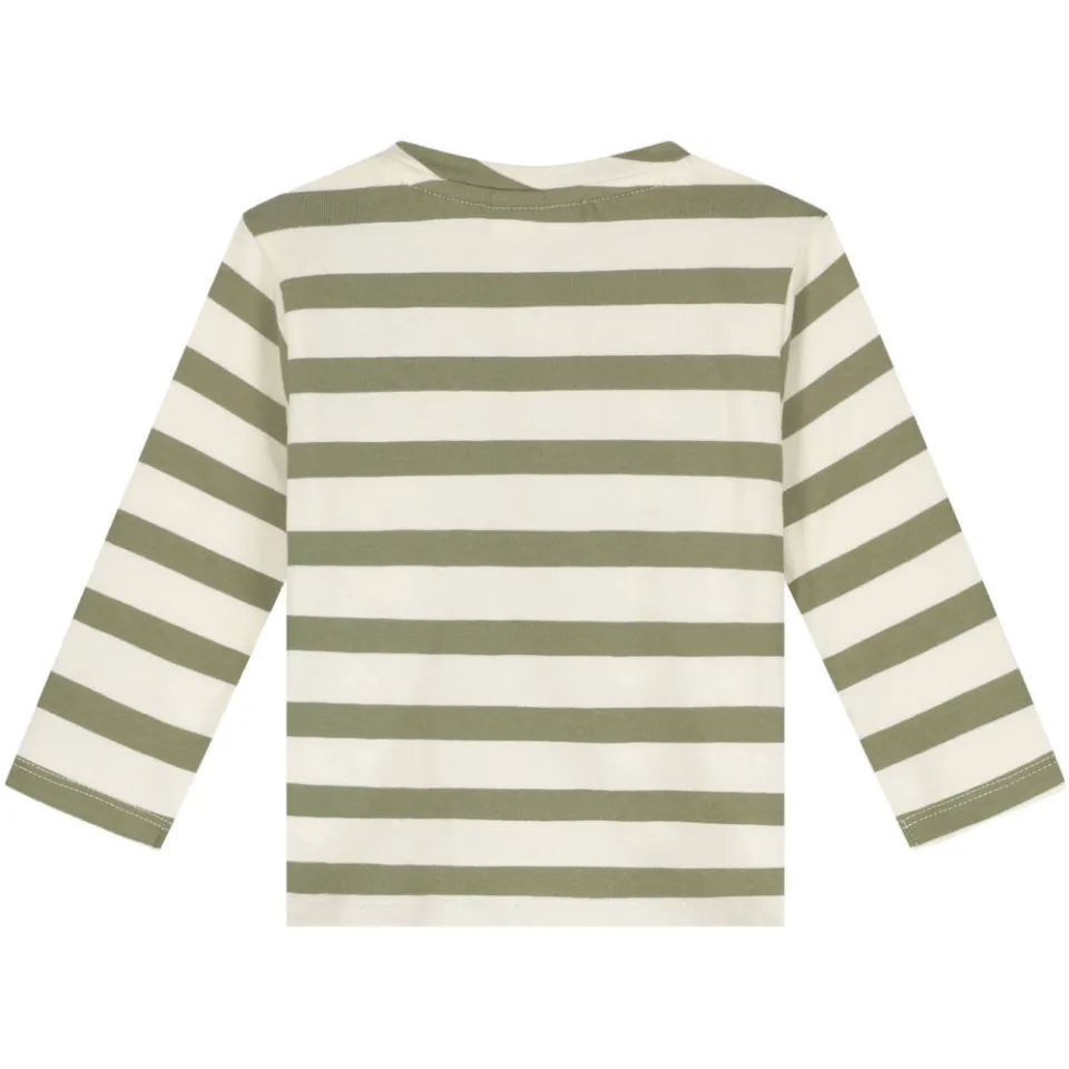 Babyface longsleeve gestreept groen, foto 2