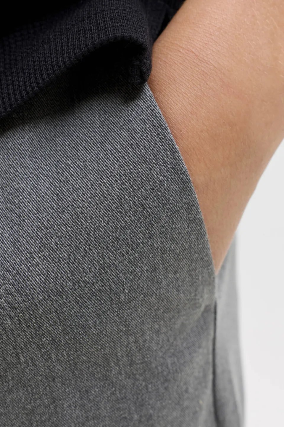 Jack & Jones casual broek grijs melange, foto 6