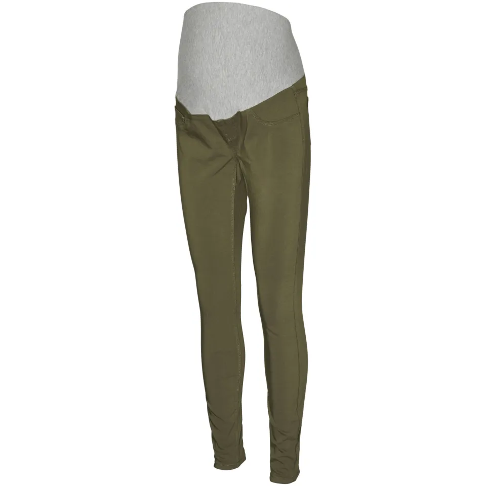 Vero Moda VMMELVA skinny zwangerschapstregging olijfgroen, foto 2
