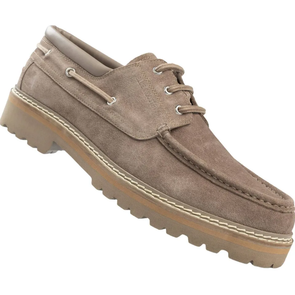 Blue Industry Moc suède bootschoenen met profielzool - taupe, foto 5