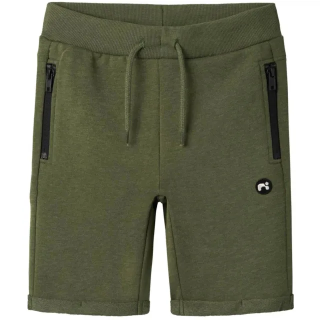 NAME IT Vimo joggingshort donkergroen