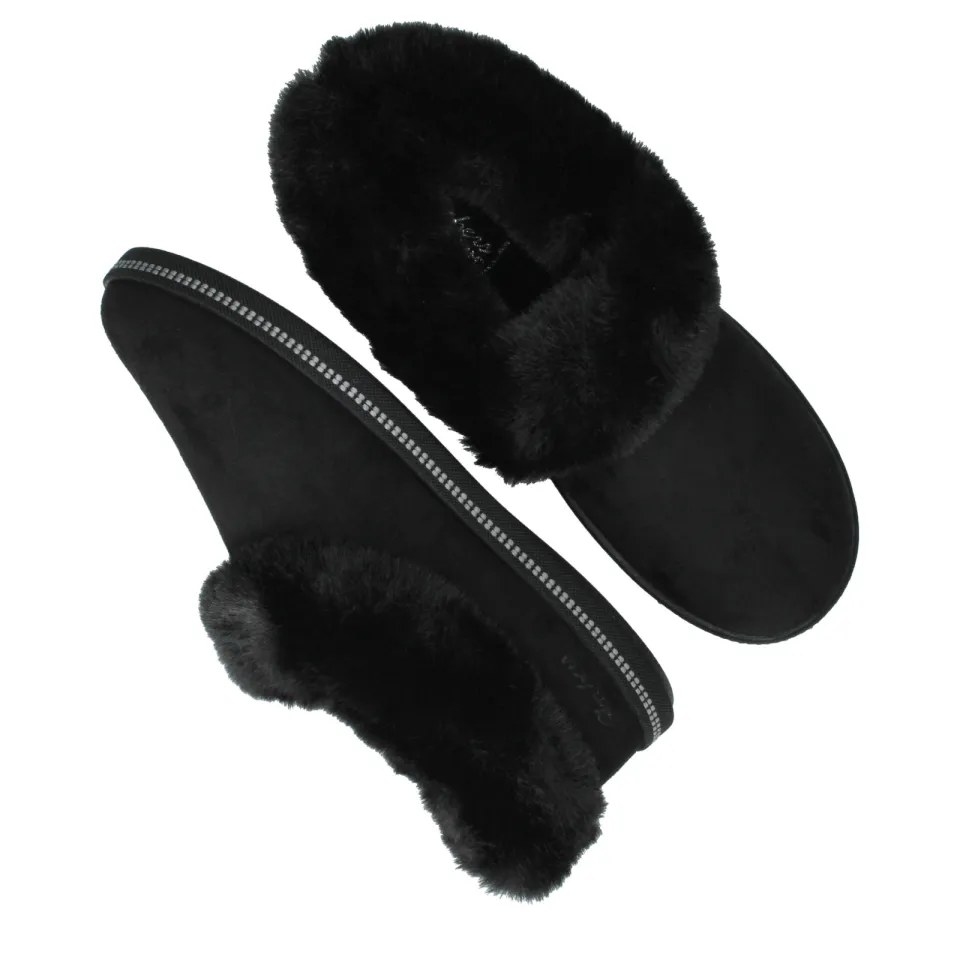 Skechers Cozy Campfire Winter Nights Pantoffels Dames Zwart, foto 6