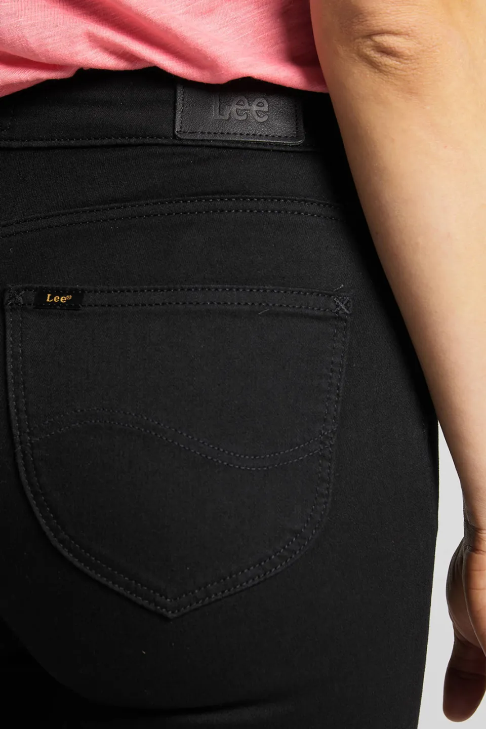 Lee high waist flared jeans Breese black denim, foto 6
